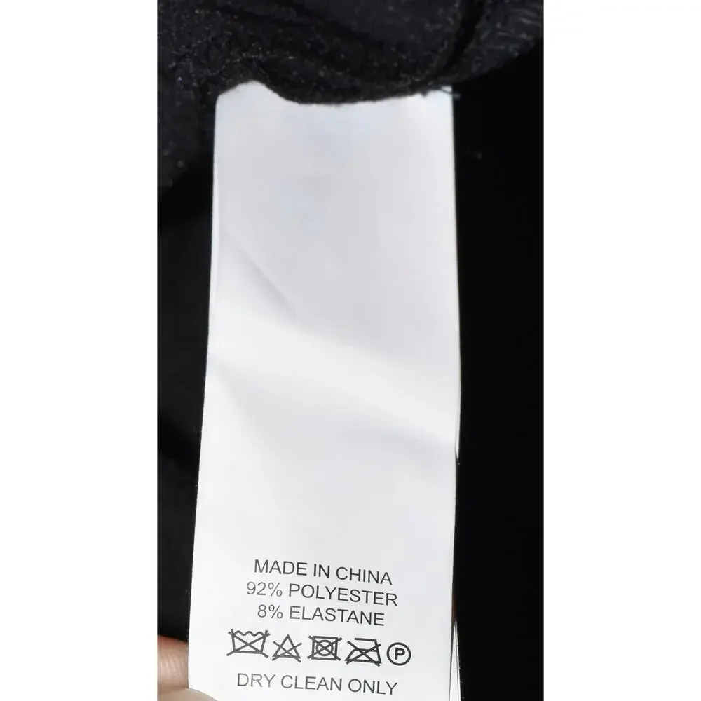 KATE SPADE Black Tapered Leg Form Fitting Dress Pants Trousers Size 6 NWOT